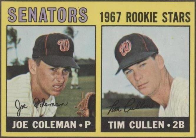 1967 O-Pee-Chee - Joe Coleman Tim Cullen #167