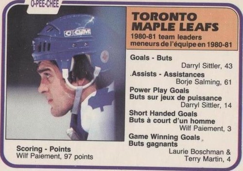 1981-82 O-Pee-Chee - Wilf Paiement #326
