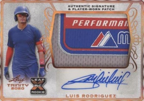 2020 Leaf Trinity - Luis Rodriguez #PA-LR1