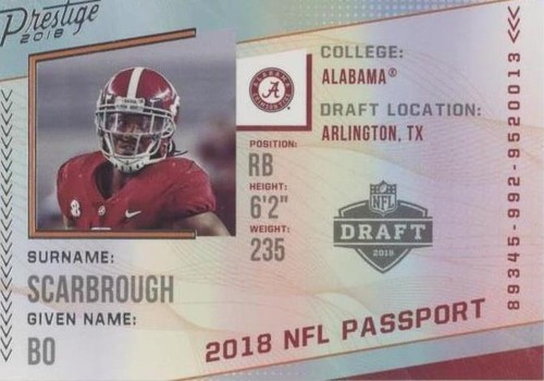 2018 Panini Prestige Bo Scarbrough #PP-BS
