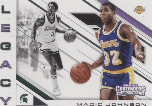 Magic Johnson Signed 2018 Panini Contenders WT #35 Card Auto
