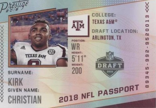 2018 Panini Prestige Christian Kirk #PP-CK