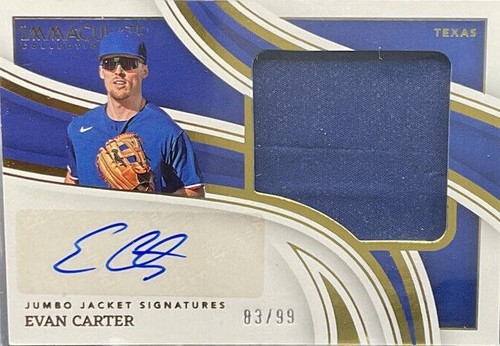 2023 Panini Immaculate Collection - Evan Carter #JJS-7