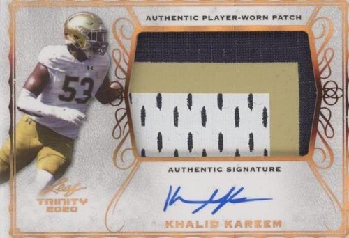 2020 Leaf Trinity Khalid Kareem #PA-KK1