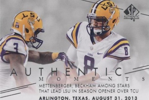 2014 SP Authentic Odell Beckham Jr. Zach Mettenberger #195