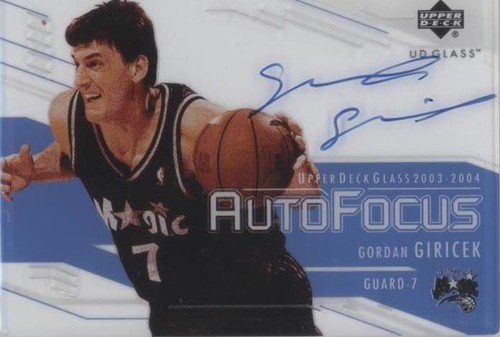 2003-04 UD Glass - Gordan Giricek #GG