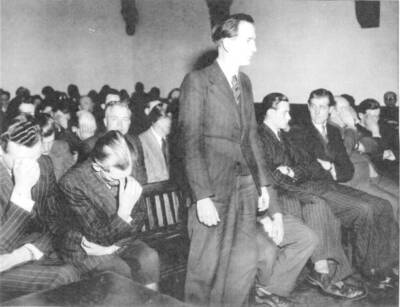 Trial Mutzenich smugglers' columns, which from March 1949 May- 1953 Old Photo