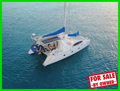 1996 Manta 40 40' Cruising Catamaran Volvo Penta Solar Power Generator Autopilot