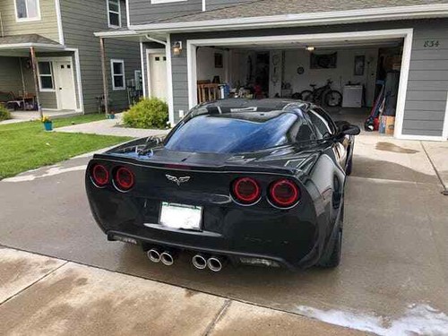 06-13 Chevy C6 Corvette LED HD Red Rear Tail Light Lamp 140mm Halo Ring