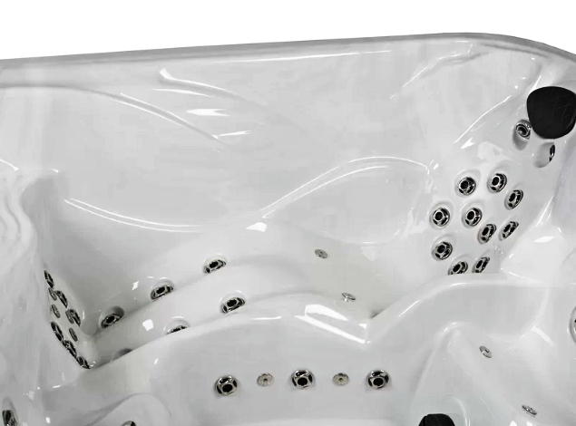 New LED Waterfall 6-Person 100 Jets Spa Back Lit Massage Heated Jacuzzi Hot Tub