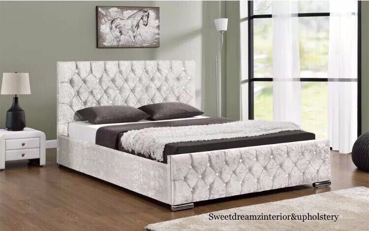 Cod Brand New Chesterfield Ottoman Storage Bed In Double King