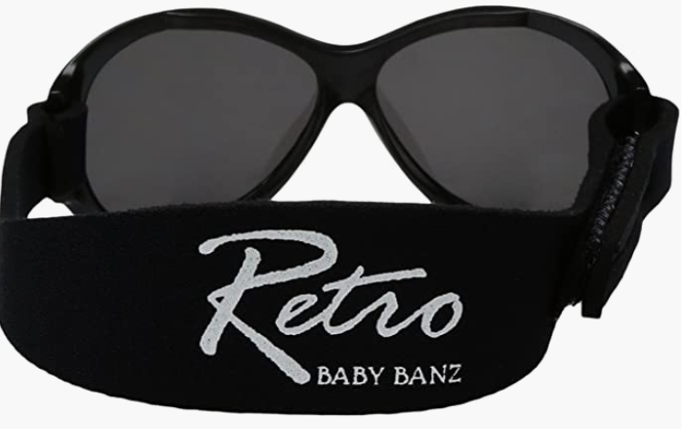 Baby Banz Retro Banz | Oval | Black | NEW | 100% UV Protection