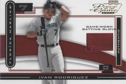 2003 Playoff Piece of the Game - Ivan Rodriguez #POG-41