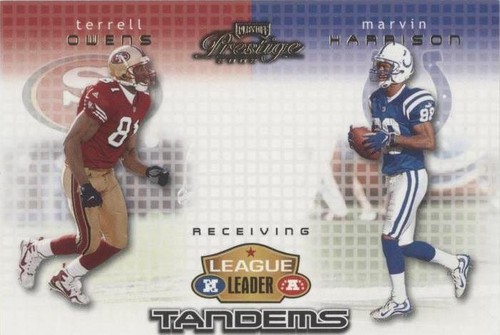 2002 Playoff Prestige Marvin Harrison Terrell Owens #LL15
