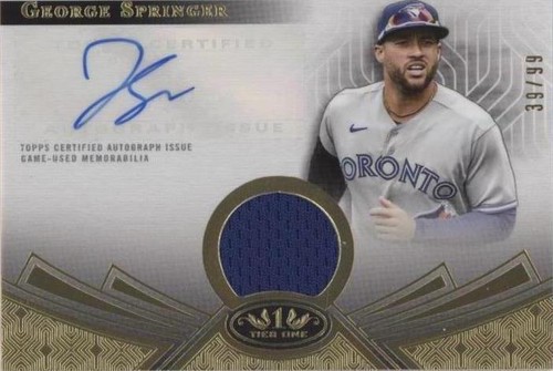 2023 Topps Tier One - George Springer #T1AR-GS