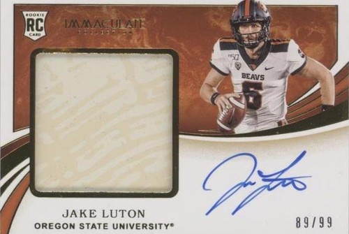 2020 Panini Immaculate Collection Collegiate Jake Luton #143