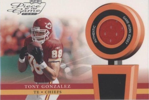 2002 Playoff Piece of the Game Tony Gonzalez #POG-54