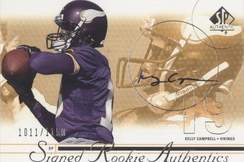 2002 SP Authentic Kelly Campbell #201
