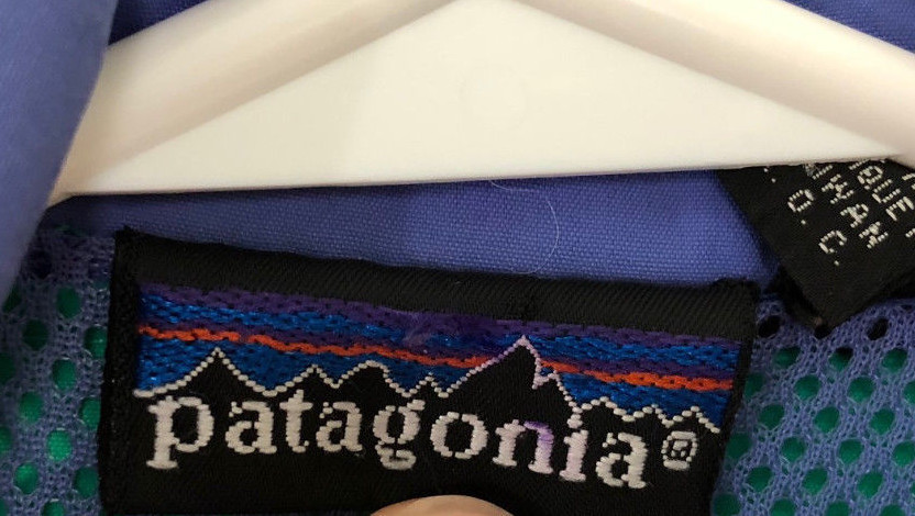 Patagonia Adult Large Coat Green Purple 2 Zipper Jacket Taiwan