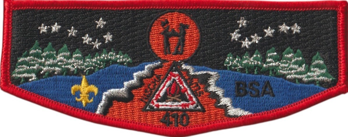 Nischa Nitis Lodge 410 Hiawatha Council NY Flap Red Bdr (AR6329)