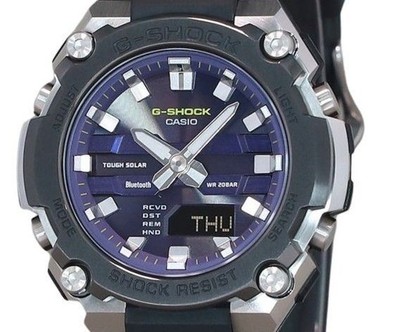 Pre-owned G-shock Casio  G-steel Bluetooth Solar Alarm Timer Gst-b600a-1a6 200m Mens Watch