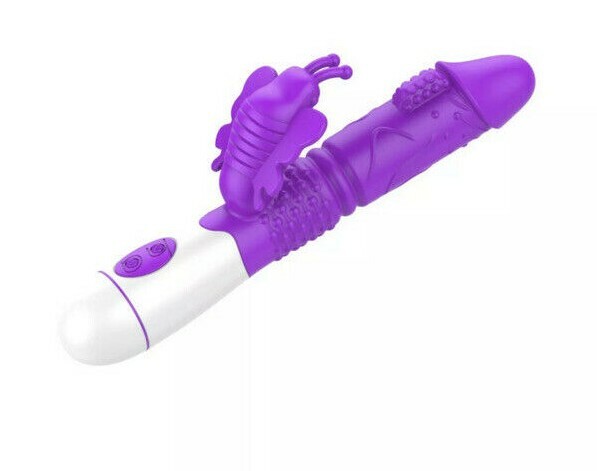 30 Speeds Ribbed Rabbit Vibrator Sex Toys for Women Dildo G-Spot Massager - Picture 7 of 8