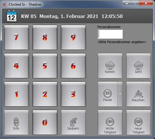 Shadow Zeiterfassung inklusive Personal Dokumentenmanagement (auch mit Handy)
