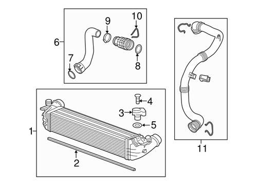 Charge Air Cooler Intercooler For 2016 2017 2018 2019 Chevrolet Cruze 39116550