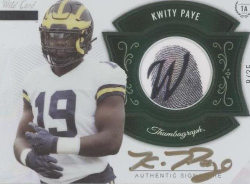 2021 Wild Card MATTE Kwity Paye #MTA-22