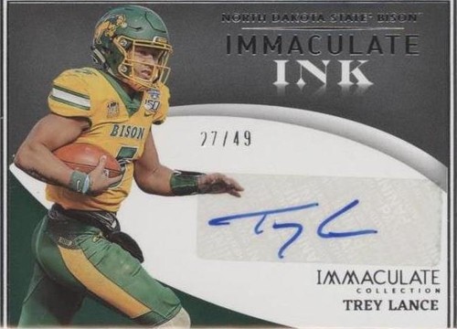 2022 Panini Immaculate Collection Collegiate Trey Lance #IN-TRY
