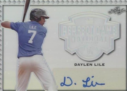 2020 Leaf Perfect Game National Showcase - Daylen Lile #BA-DL1