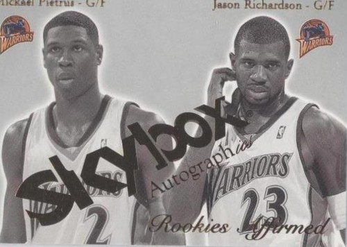 2003-04 Skybox Autographics - Mickael Pietrus/Jason Richardson #5RE
