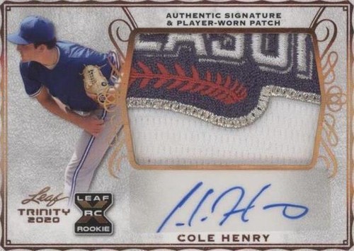 2020 Leaf Trinity - Cole Henry #PA-CH1