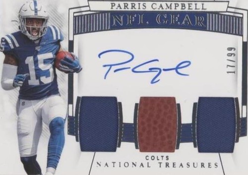 2019 Panini National Treasures Parris Campbell #RST-PC
