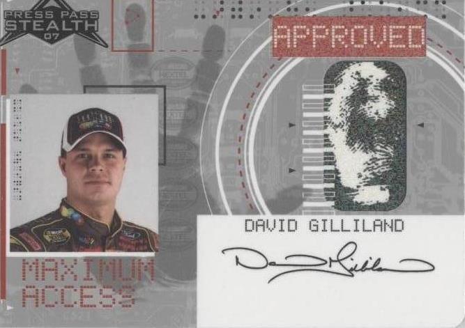 2007 Press Pass Stealth - David Gilliland #MA9