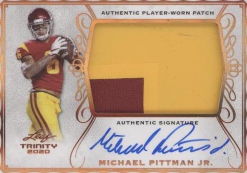 2020 Leaf Trinity Michael Pittman Jr. #PA-MPJ