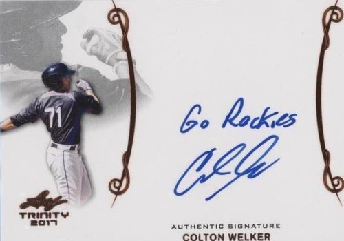 2017 Leaf Trinity - Colton Welker #A-CW1