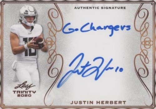 2020 Leaf Trinity Justin Herbert #A-JH2