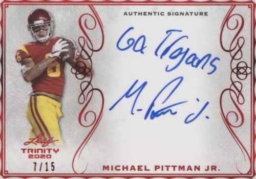 2020 Leaf Trinity Michael Pittman Jr. #A-MPJ