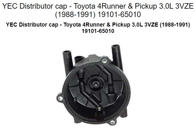 TOYOTA 4 RUNNER PICK UP 19101-65010 CAP ROTOR + 6 DENSO 3119