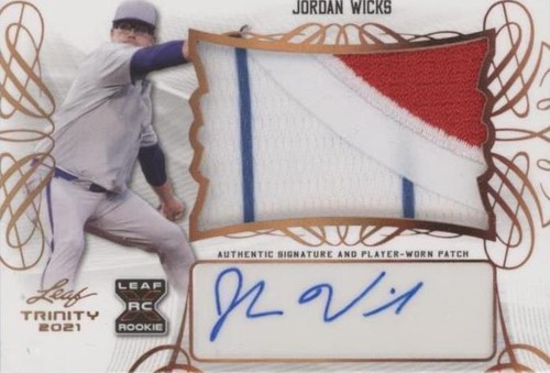2021 Leaf Trinity - Jordan Wicks #PA-JW2