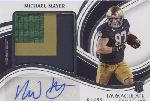 2023 Panini Immaculate Collection Collegiate Michael Mayer #PPRA-MIM