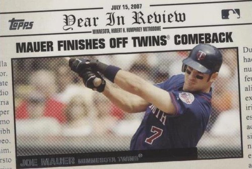 2008 Topps - Joe Mauer #YR105