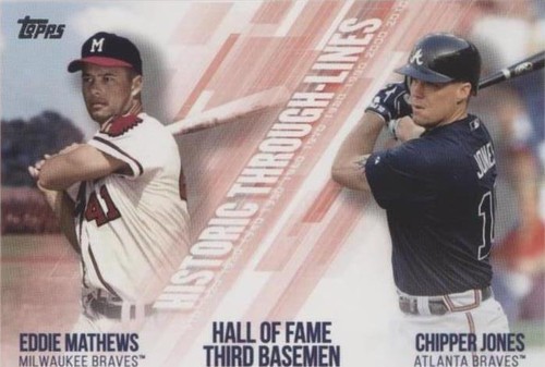 2019 Topps - Chipper Jones Eddie Mathews #HTL-2