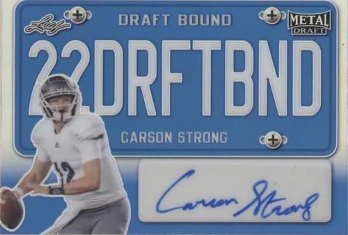 2022 Leaf Metal Draft Carson Strong #DB-CS1