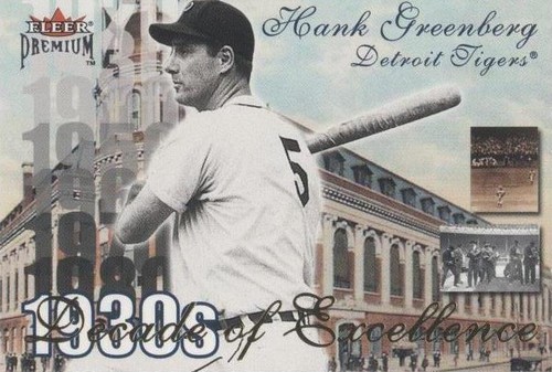 2001 Fleer Premium - Hank Greenberg #4 DE
