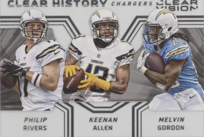 2016 Panini Clear Vision Keenan Allen Melvin Gordon Philip Rivers #3