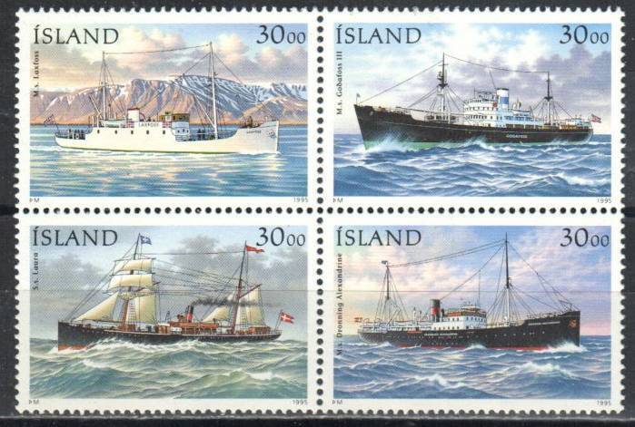 Iceland Stamp 803-806  - Ships