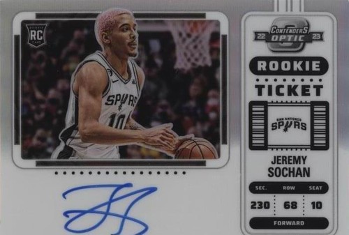その他 JEREMY SOCHAN contenders auto PSA10 2022 Panini Contenders Optic Jeremy Sochan Orange Auto /25
