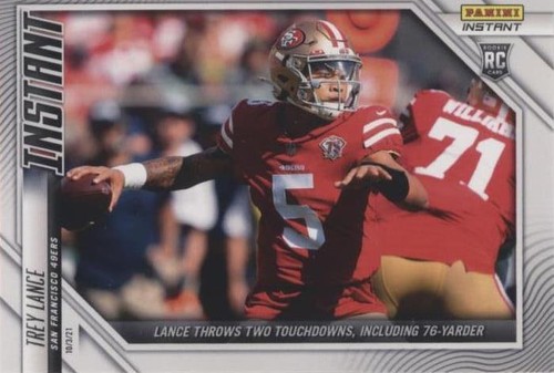 2021 Panini Instant NFL Trey Lance #50